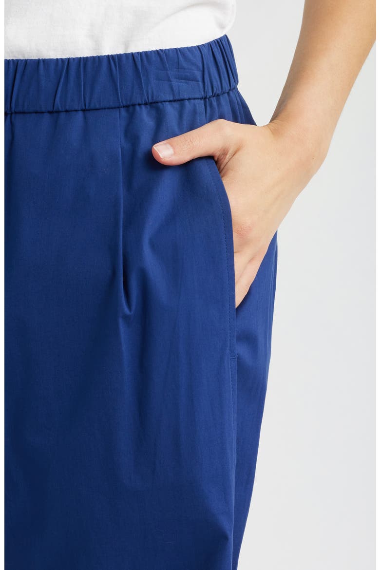 Stretch Organic Cotton Ankle Lantern Pants, Alternate, color, DEEP DIVE