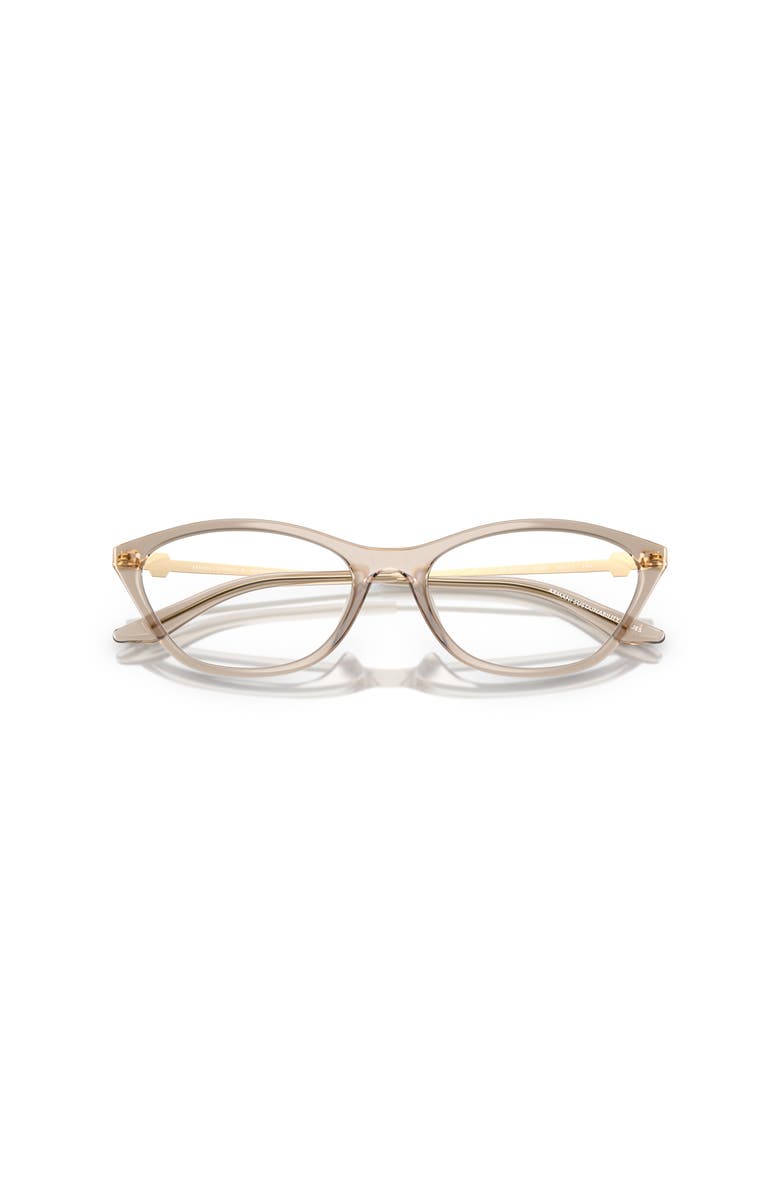 Armani Exchange 54mm Irregular optical glasses, Alternate, color, Beige