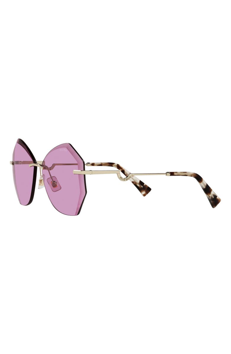 Miu Miu 60mm Irregular Sunglasses, Alternate, color, 