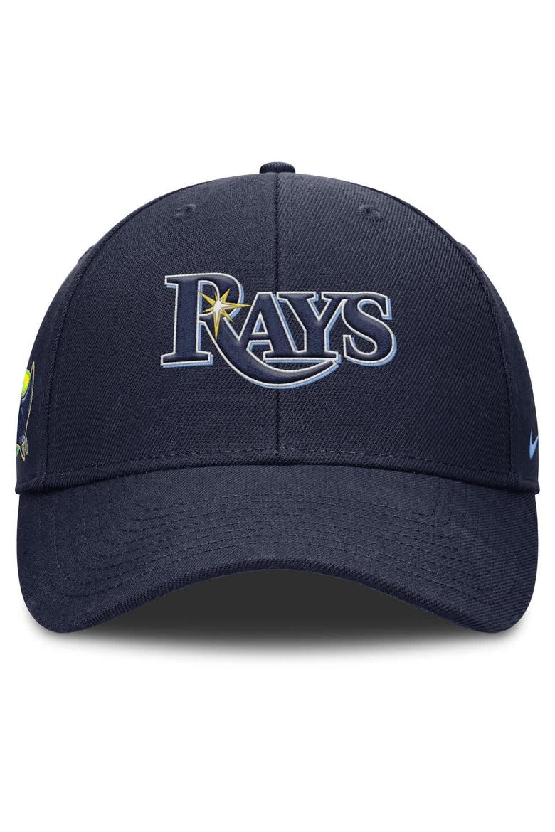 Men's Nike Navy Tampa Bay Rays Rise Gaberdine Adjustable Hat, Alternate, color, Navy