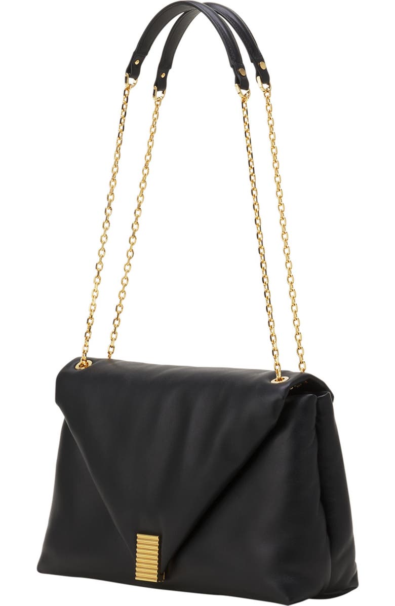 Lanvin Concerto Arpège Soft Leather Bag, Alternate, color, Black