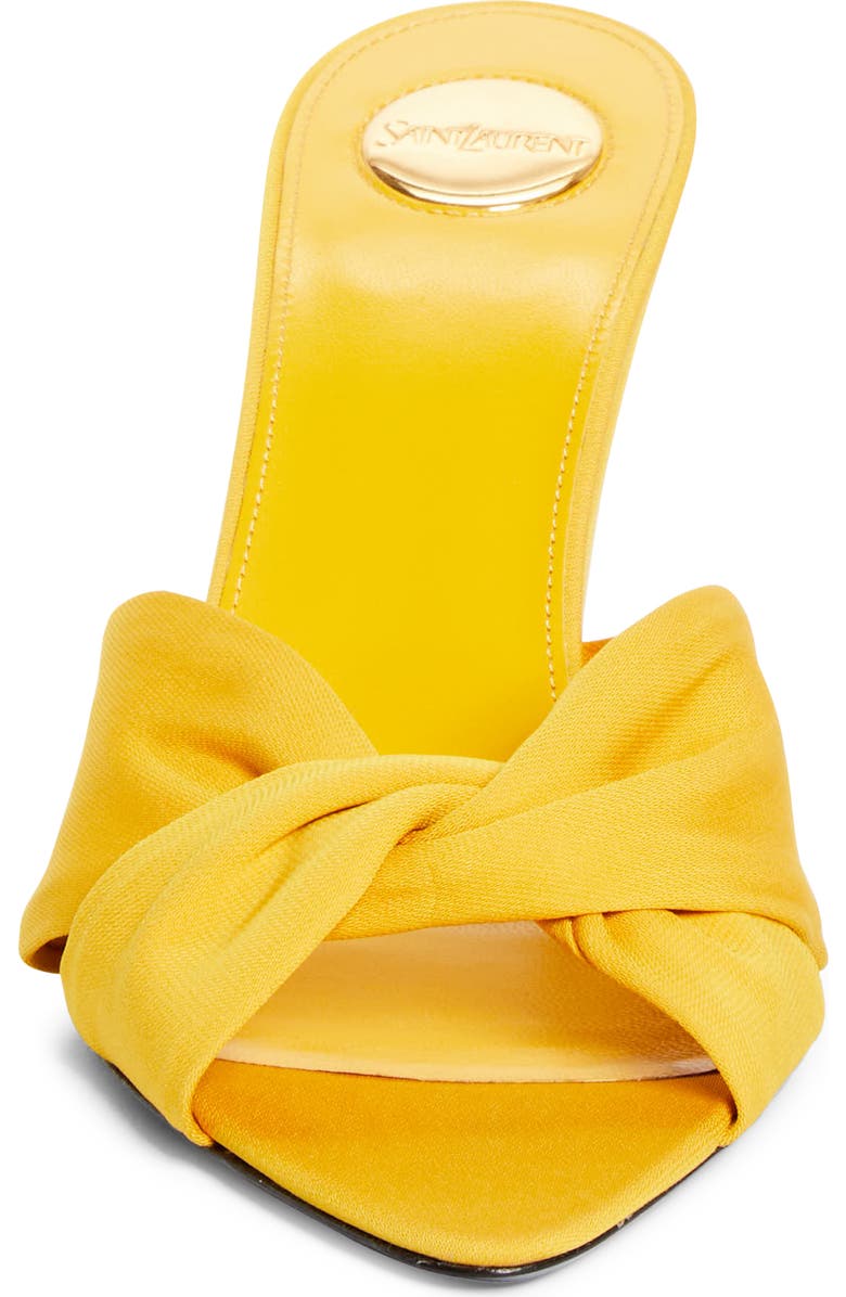 Saint Laurent Franciane Slide Sandal, Alternate, color, Yellow