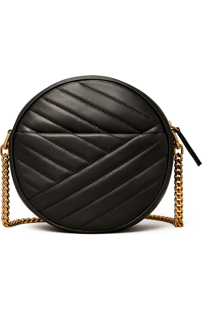 Tory Burch Kira Chevron Quilted Leather Circle Crossbody Bag, Alternate, color,