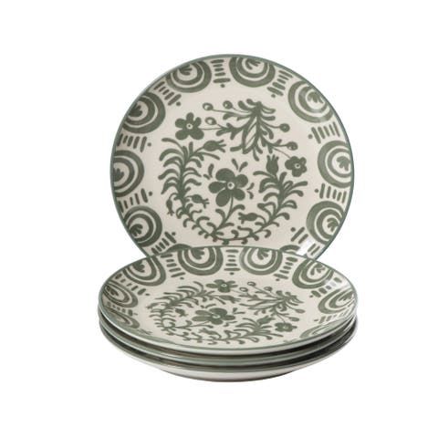 2-Time Oprah's Favorite Things, Valencia Flor 4 Piece Stoneware Dessert Plate Set