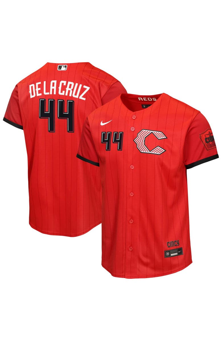 Nike Youth Nike Elly De La Cruz Red Cincinnati Reds 2026 City Connect Stadium Jersey, Main, color, Red