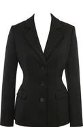 HOUSE OF CB Aviva Three-Button Twill Blazer