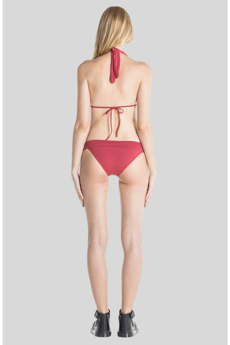 Nina Classic Brief Bikini Bottom, Alternate, color, Terracotta