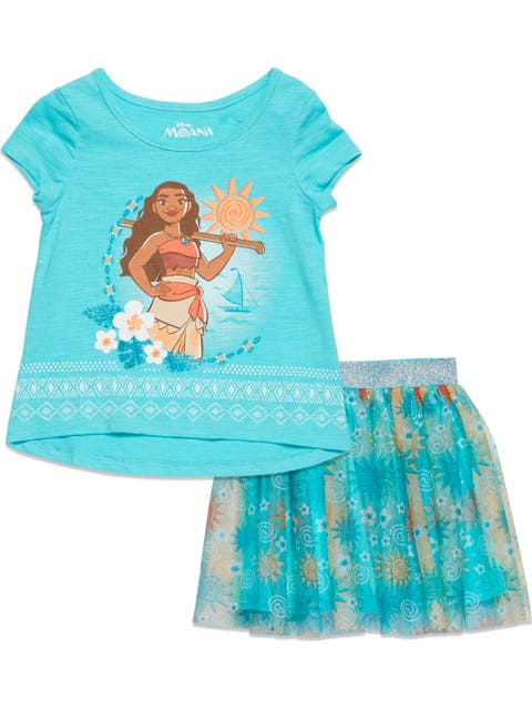 Moana 2-Piece Short Sleeve T-Shirt and Skirt Set