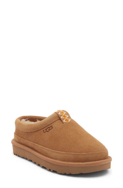 Rozman Leather Genuine Shearling Slipper