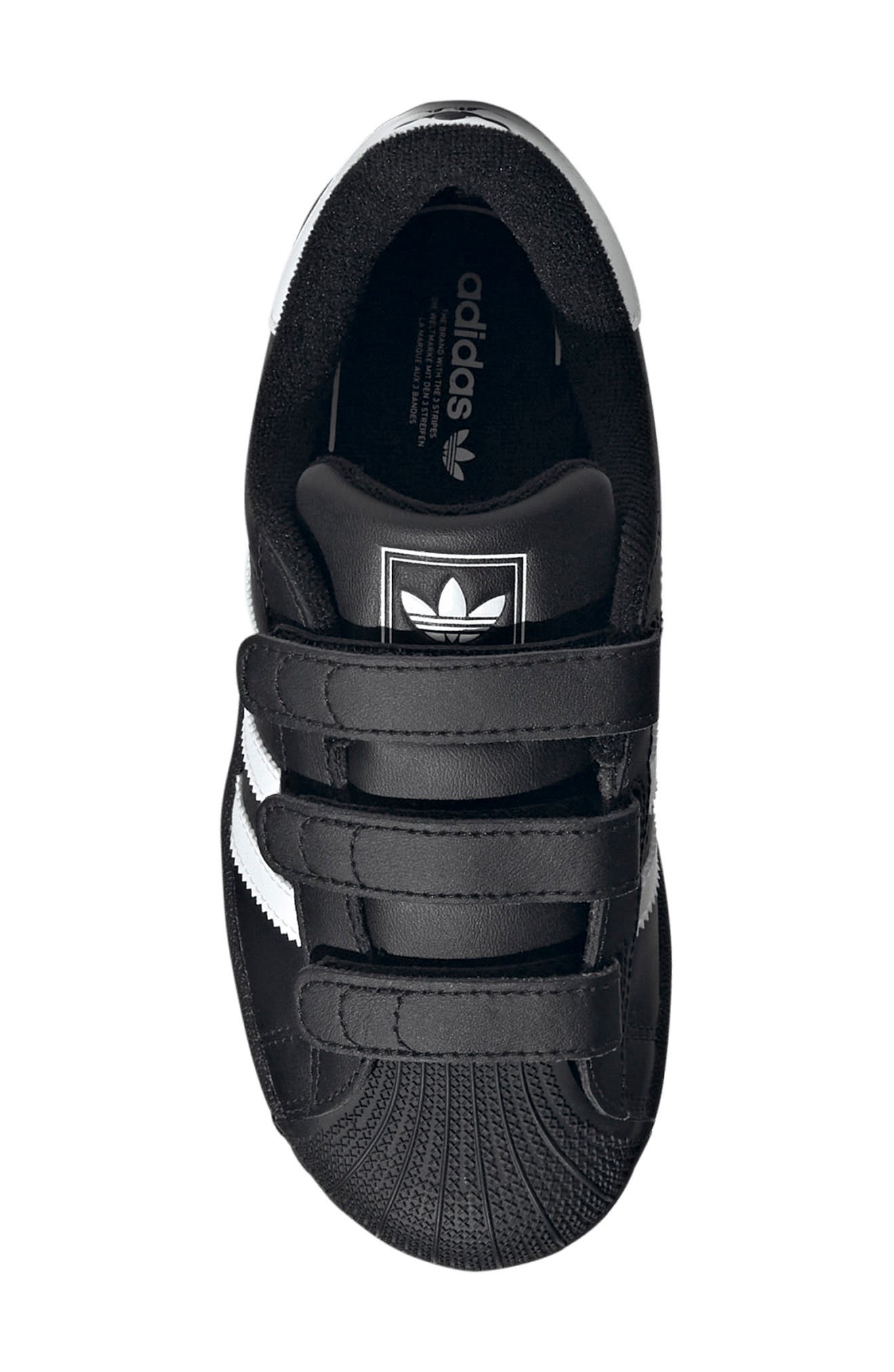 adidas Kids
 Superstar II CF C Sneaker, Alternate, color, Black/ White/ Black