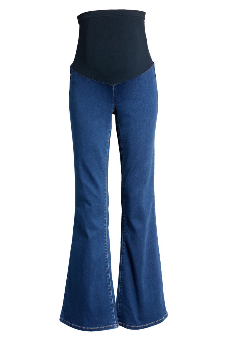 Better Butter Over the Bump Slim Bootcut Maternity Jeans, Alternate, color, SAFIA
