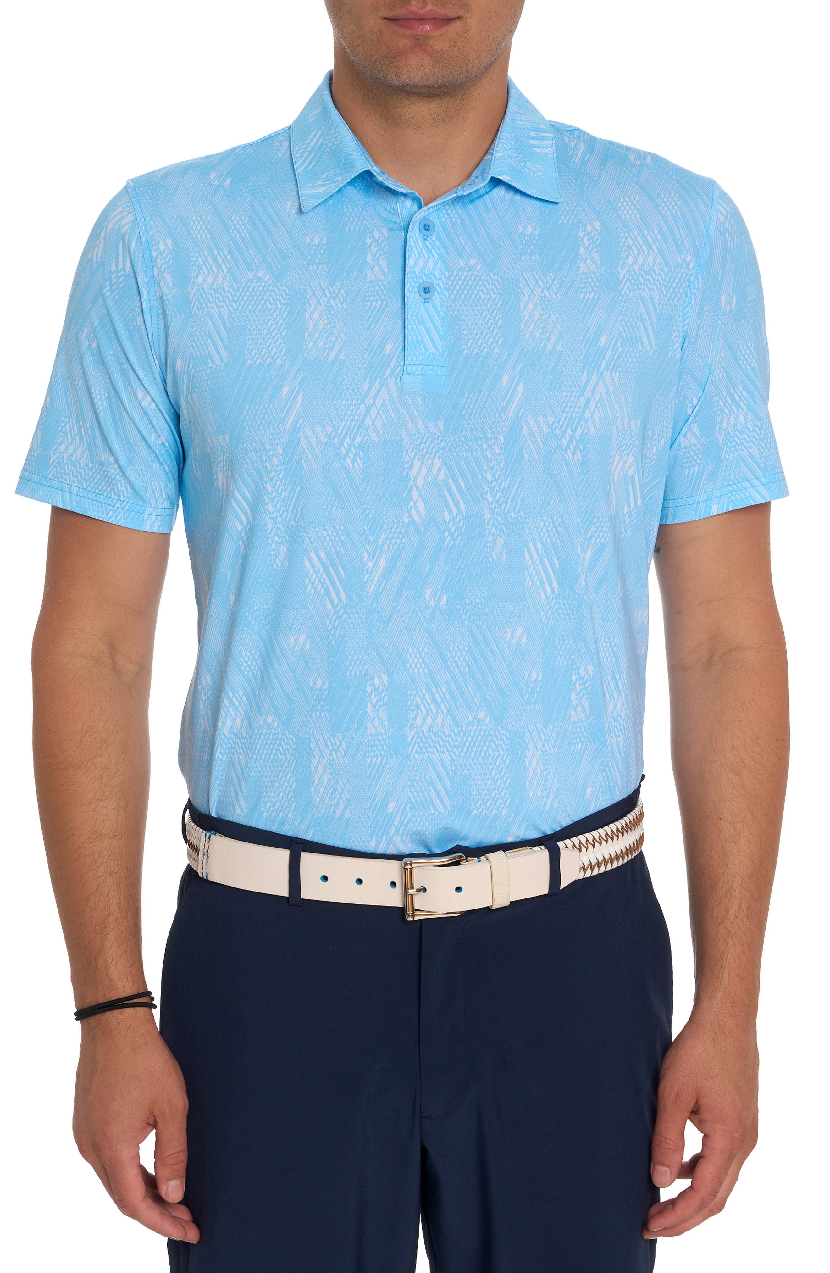 Robert Graham Beauford Short Sleeve Performance Golf Polo