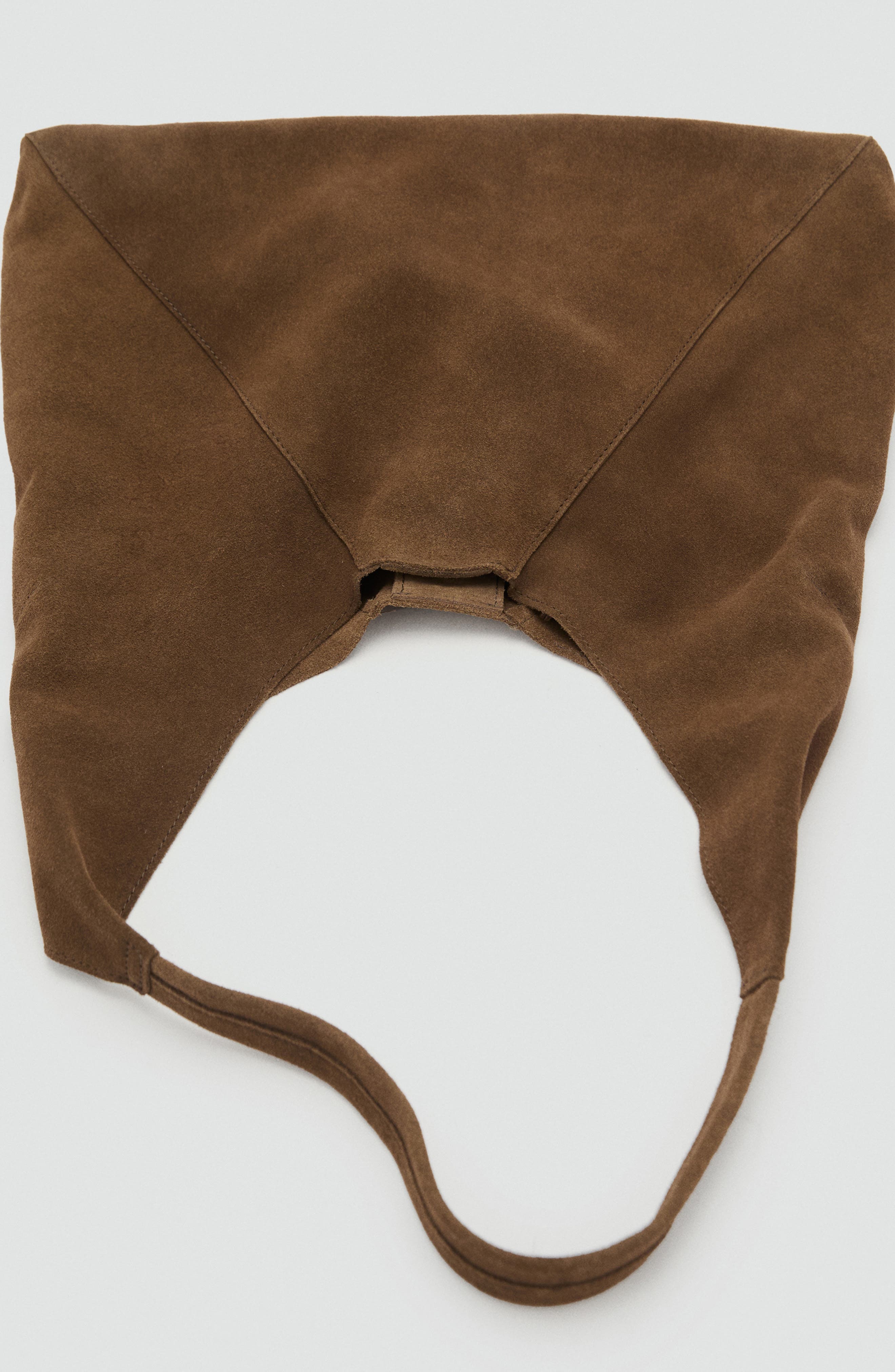MANGO Suede Shoulder Bag, Alternate, color, 
