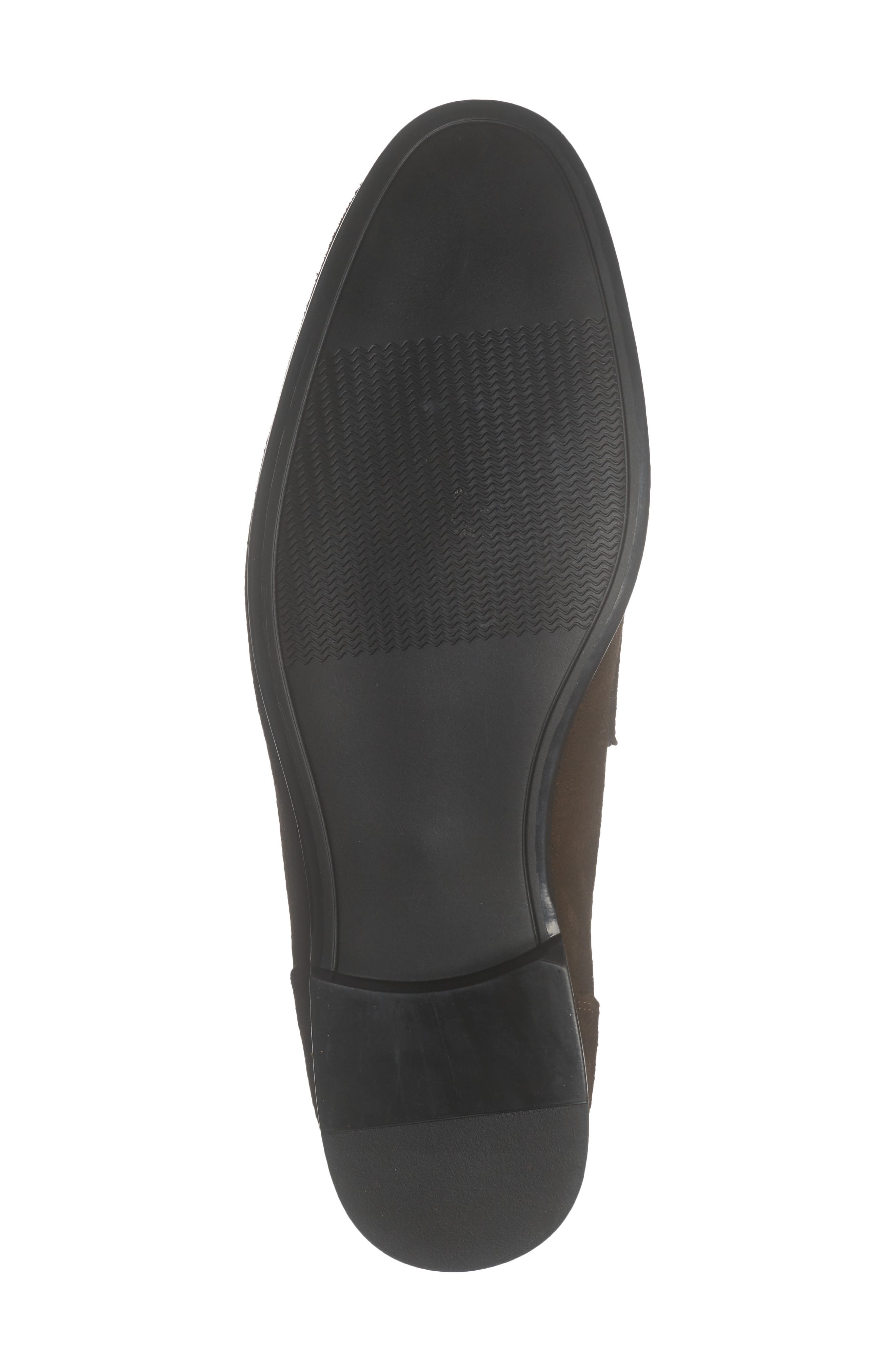 Valerio Penny Loafer, Alternate, color, DARK BROWN SUEDE