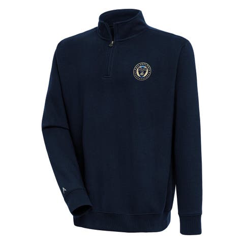 Men's Antigua Navy Philadelphia Union Victory Quarter-Zip Pullover Top