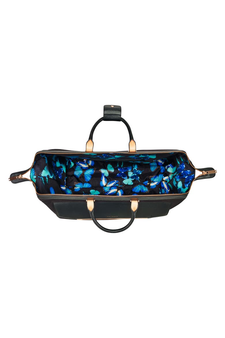 Large Albany Rolling Duffle Bag, Alternate, color, BLACK