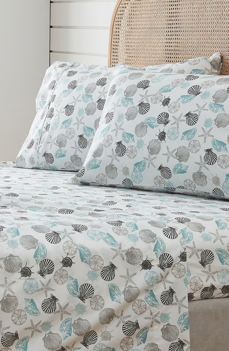 Woven & Weft Coastal Microfiber Sheet Set, Alternate, color, 