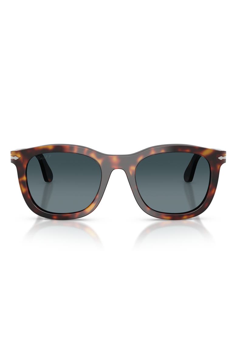Persol 52mm Polarized Gradient Phantos Sunglasses, Main, color, Havana / Light Blue Dark Blue