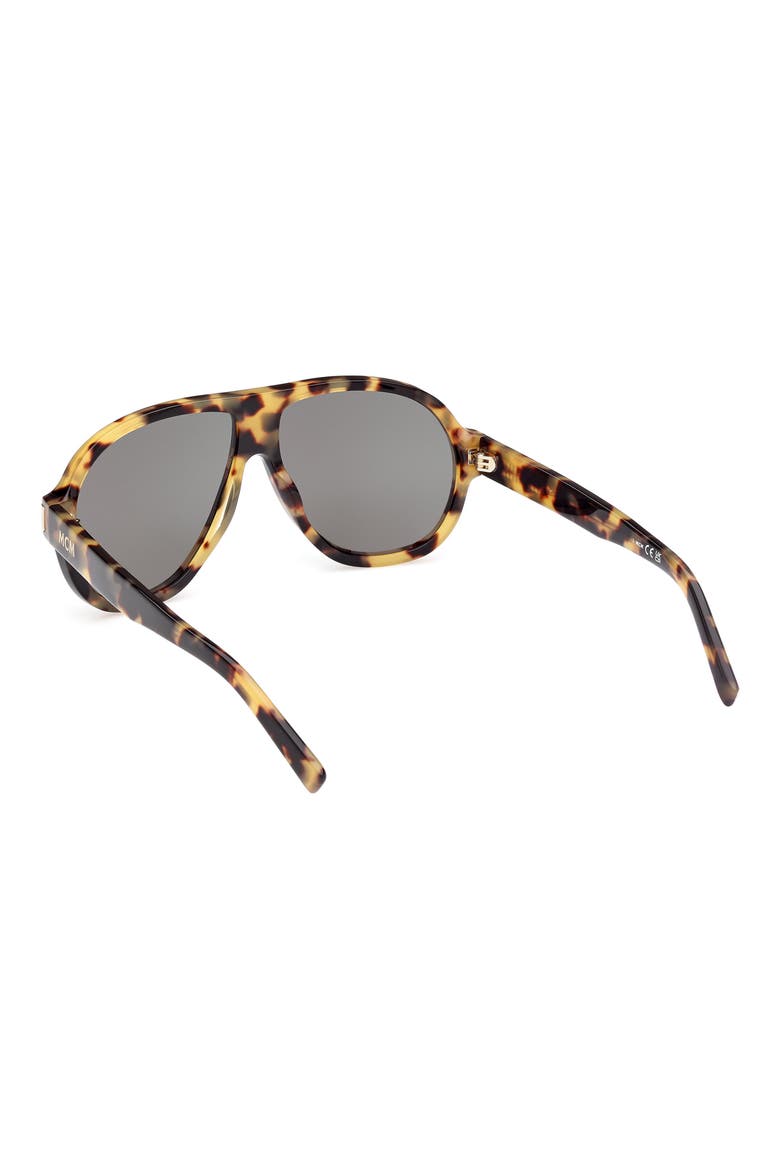59mm Pilot Sunglasses, Alternate, color, BLONDE HAVANA / GREEN