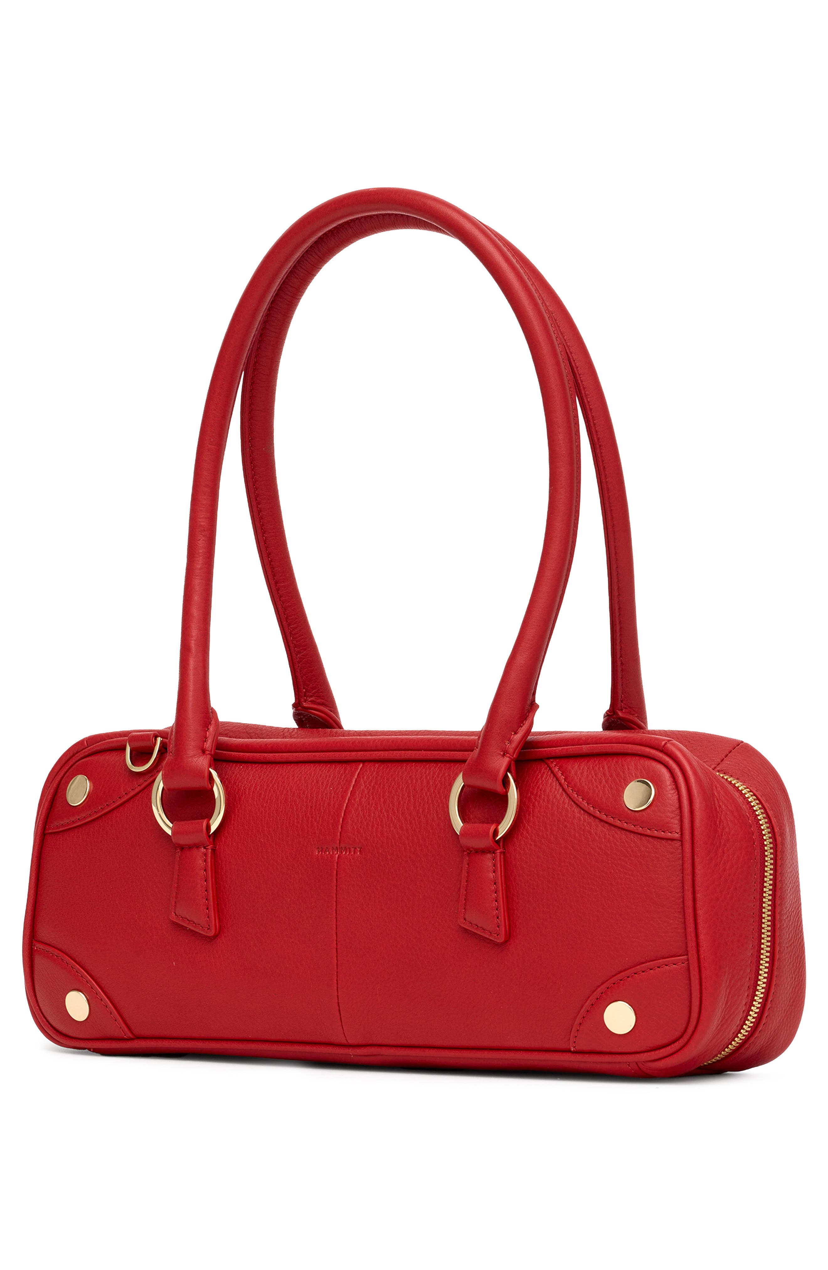 HAMMITT Small Meredith Leather Shoulder Bag, Alternate, color, Chili Red/ Gold