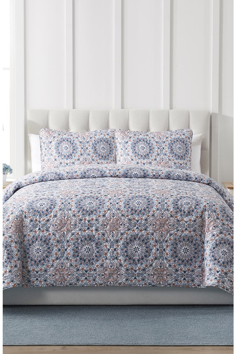 Sea Medallion 3-Piece Quilt Set, Alternate, color, BLUE/ MULTI