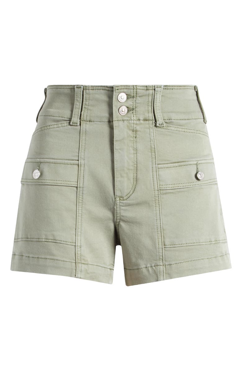 PAIGE Olivia Cargo Denim Shorts, Alternate, color,