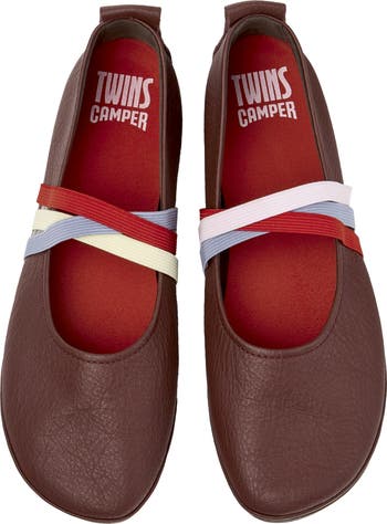 【CAMPER】 RIGHT NINA /Twins/フラットシューズ 25cm Camper Right Nina Twins Mismatch Ballerina Flat (Women) | Nordstrom