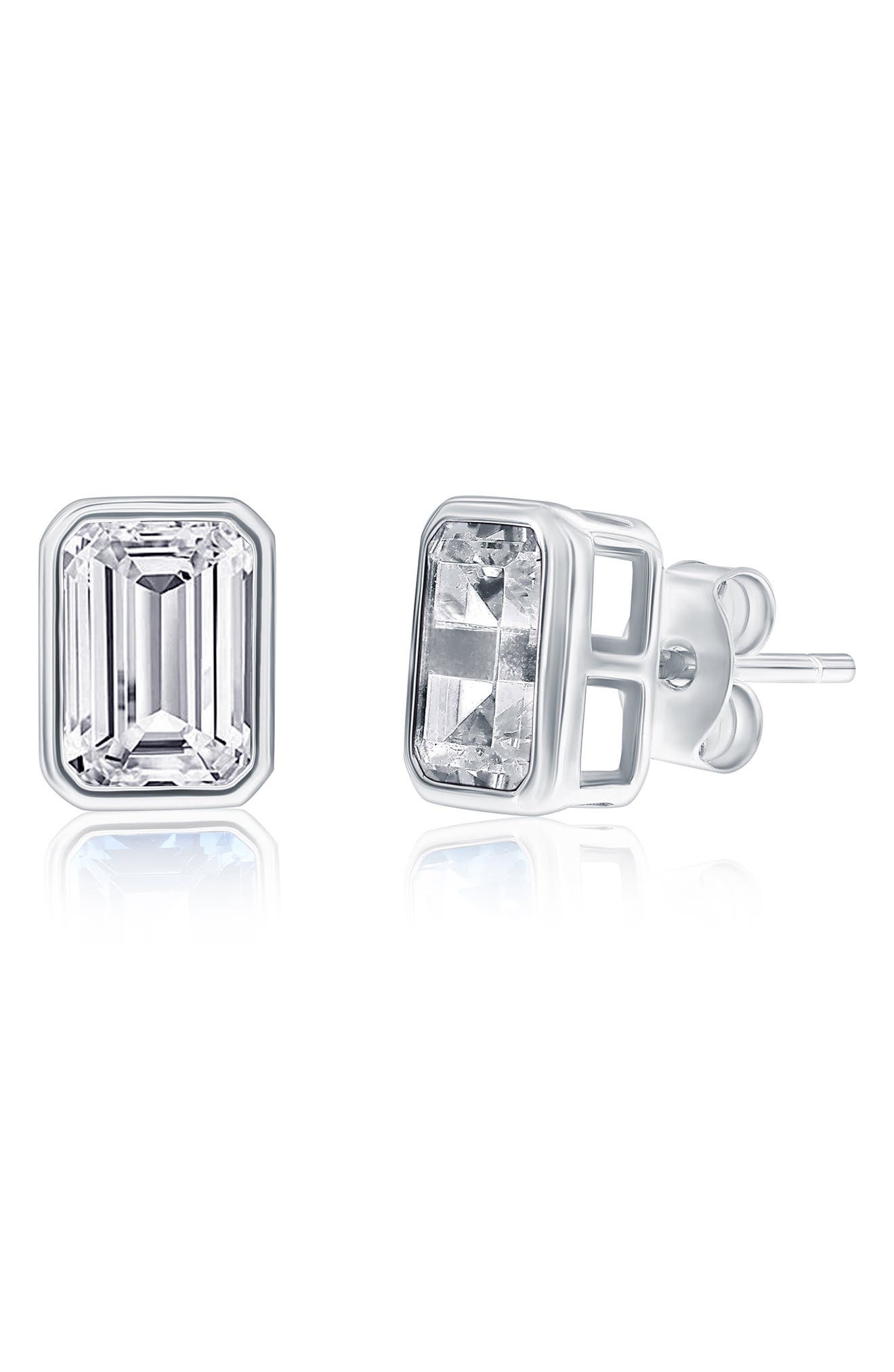 SIMONA Birthstone Cubic Zirconia Stud Earrings
