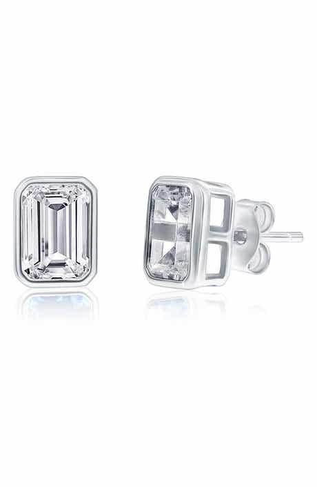 SIMONA Birthstone Cubic Zirconia Stud Earrings