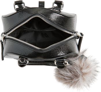 1Dr 2.0 Dome Logo Lizard Embossed Leather Crossbody Bag