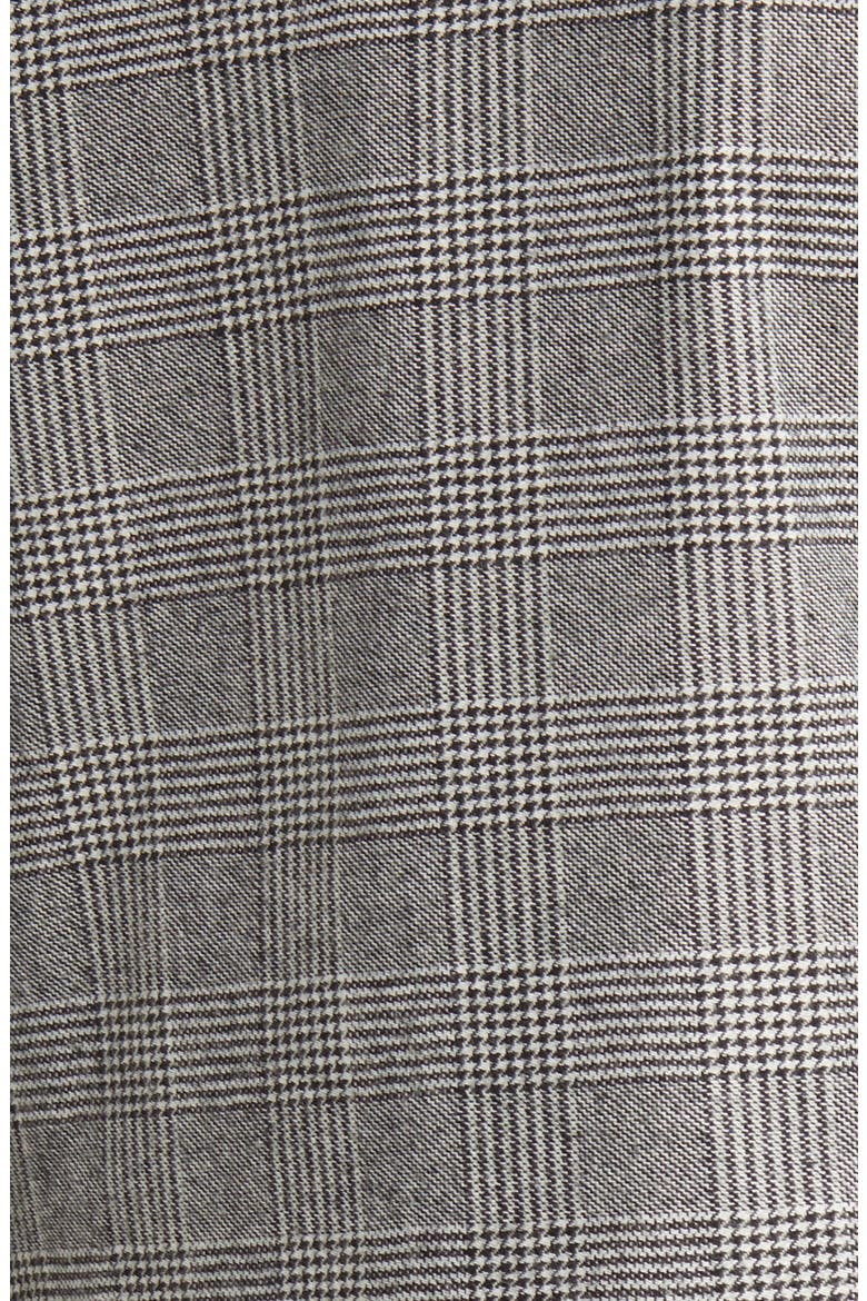 Bea Check Double Breasted Wool Blend Blazer, Alternate, color, GREY