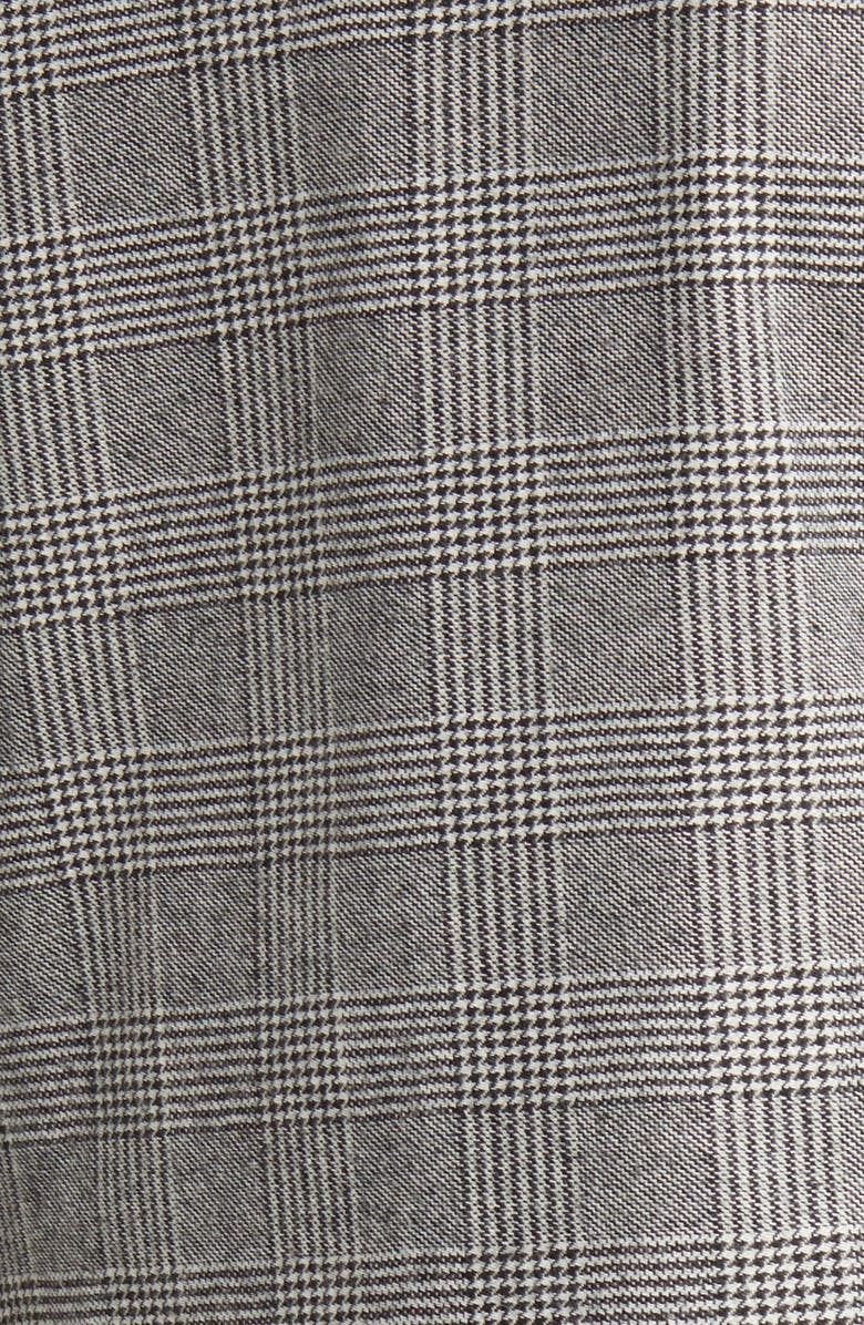 AllSaints Bea Check Double Breasted Wool Blend Blazer, Alternate, color, 