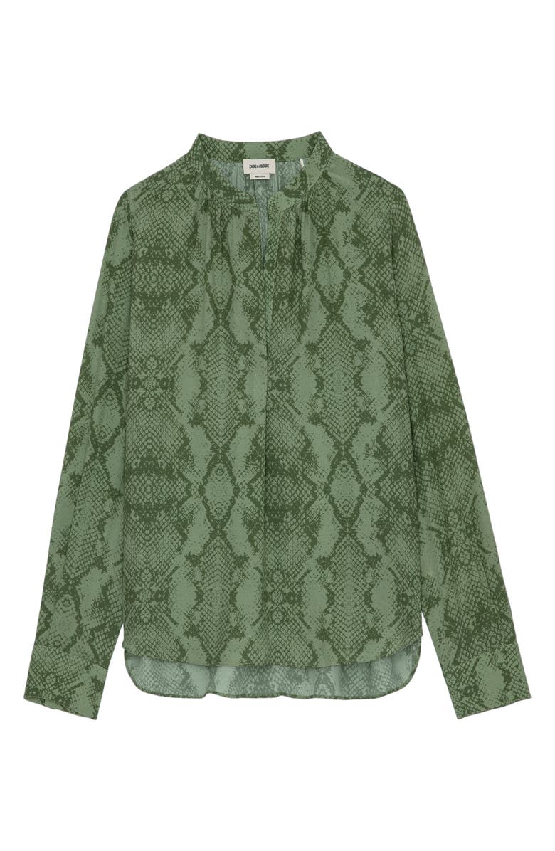 Zadig & Voltaire Tink Python Print Popover Shirt, Alternate, color,