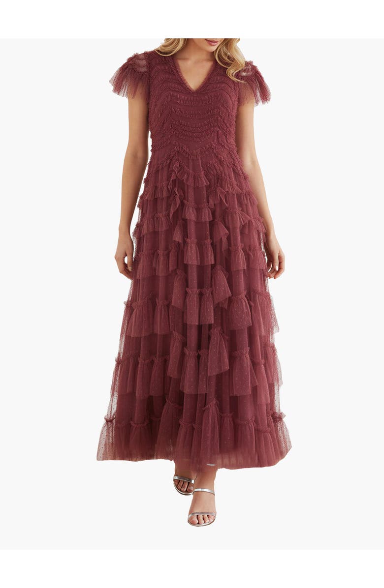 Needle 
Thread Aviana V-Neck Gown, Alternate, color, Winterberry