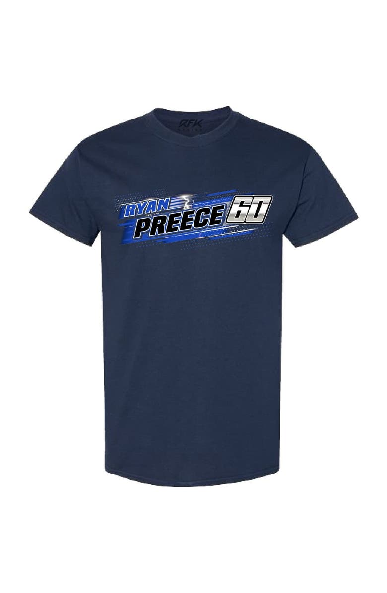 CHECKERED FLAG Men's Checkered Flag Sports Navy Ryan Preece Name & Number T-Shirt, Alternate, color, 