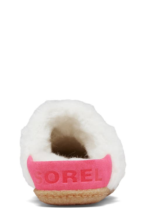 Sorel Kids' Nakiska Ii Faux Fur Slide Slipper In Pink