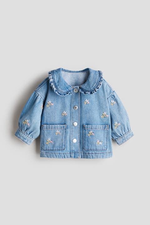 Embroidery-detail Denim Jacket