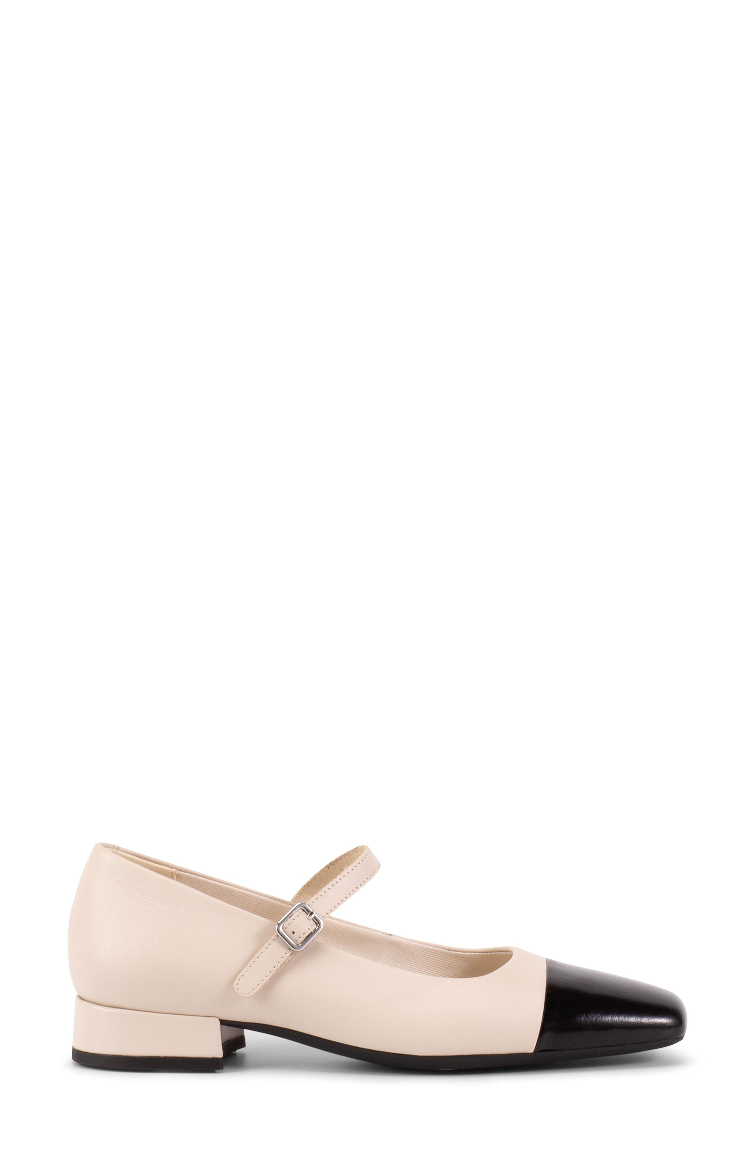 Vagabond Shoemakers Debbi Cap Toe Mary Jane, Alternate, color, Off White/ Black