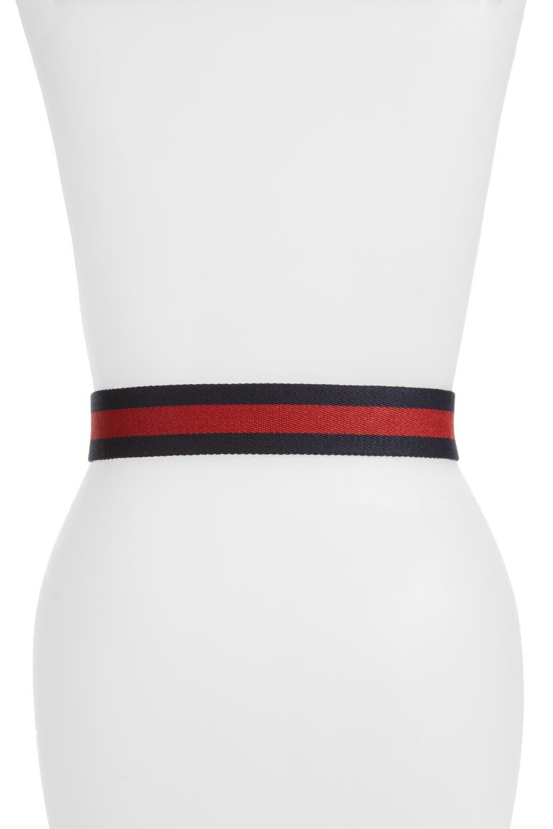 GG Logo Leather Belt, Alternate, color, BRB/ NERO