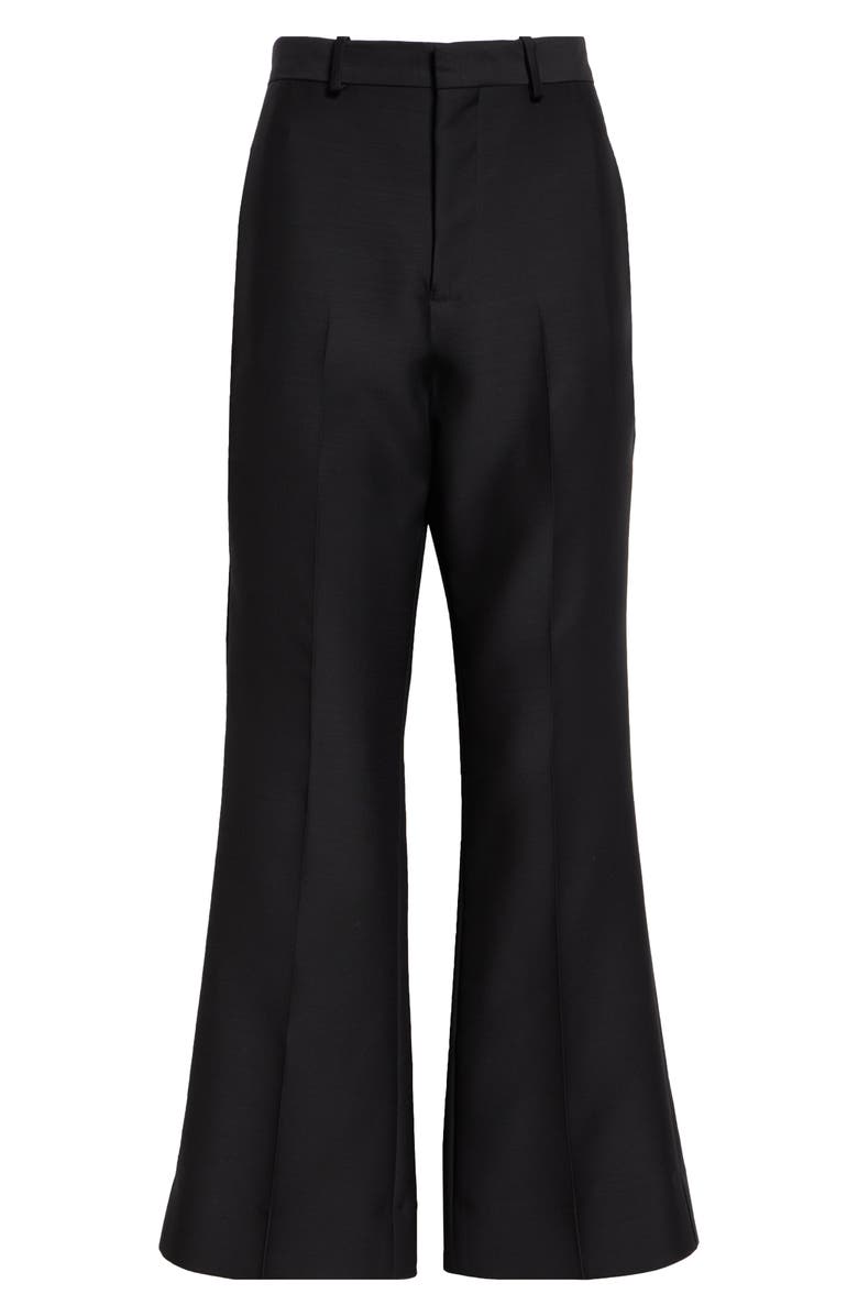 BITE Studios Credo Frill Organic Wool Flare Trousers, Alternate, color, 