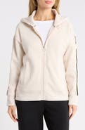 DKNY Textured Tape Drawcord Zip Hoodie