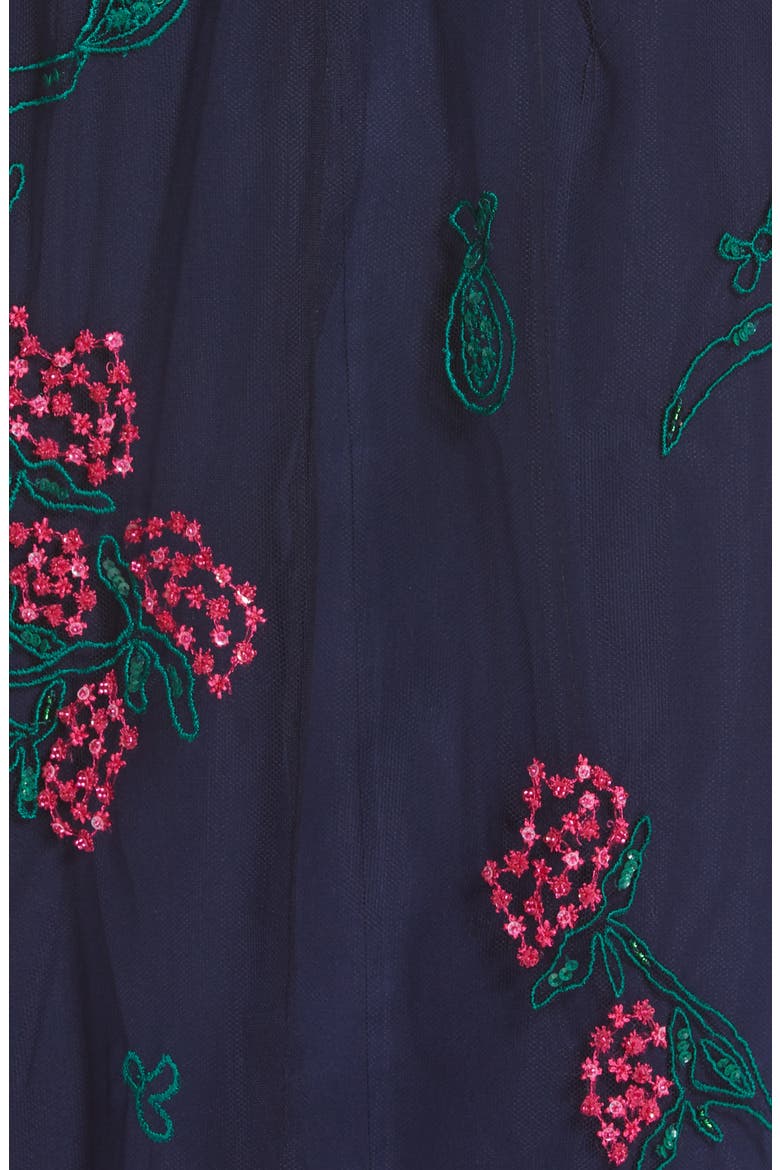 Floral Cocktail Dress, Alternate, color, MIDNIGHT