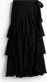 H&M Tiered Wrap Skirt