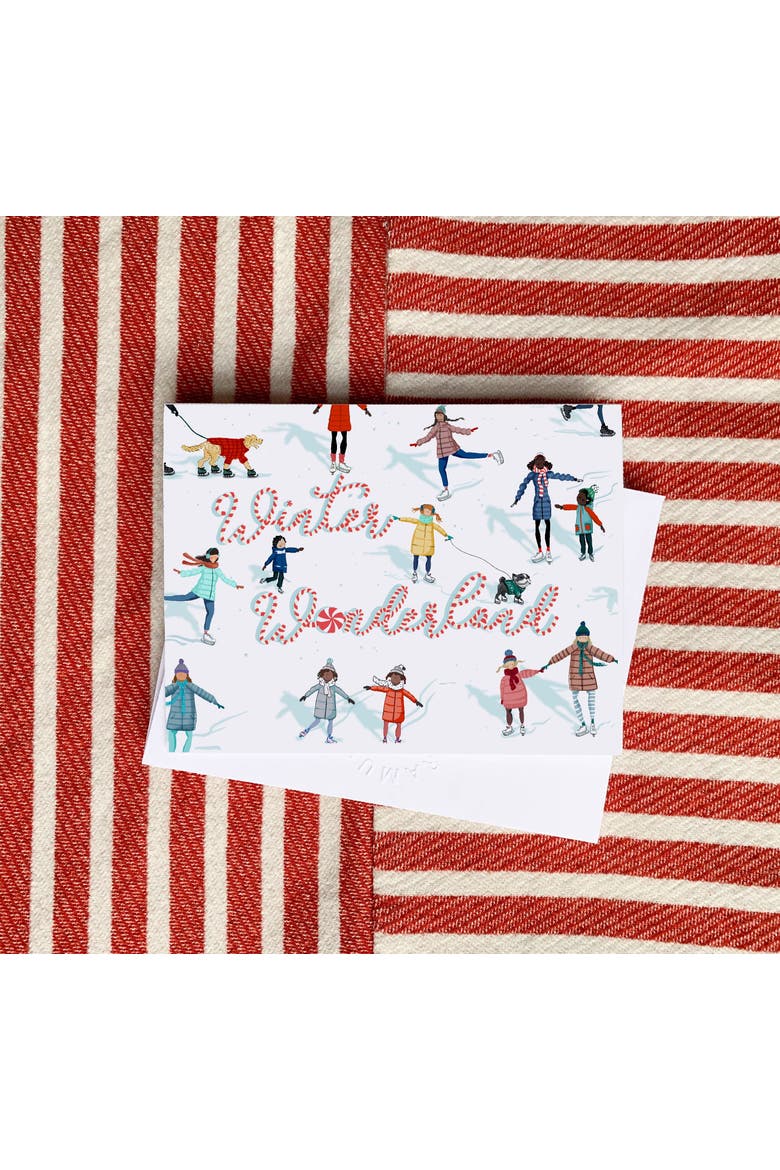 Jolly People, Elf Family, Winter Wonderland Winter/Holiday/Christmas Greeting Card Pack Sets, Alternate, color, Multi-Pack