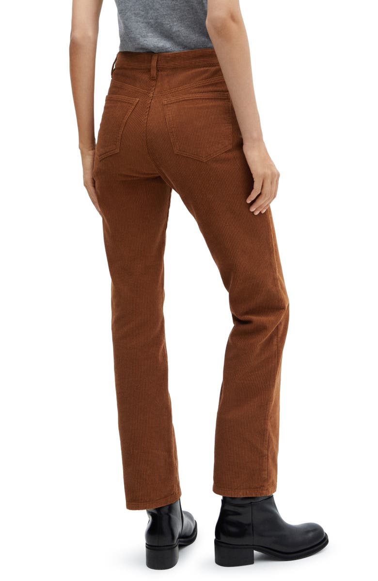 MANGO Corduroy Straight Leg Jeans, Alternate, color, 
