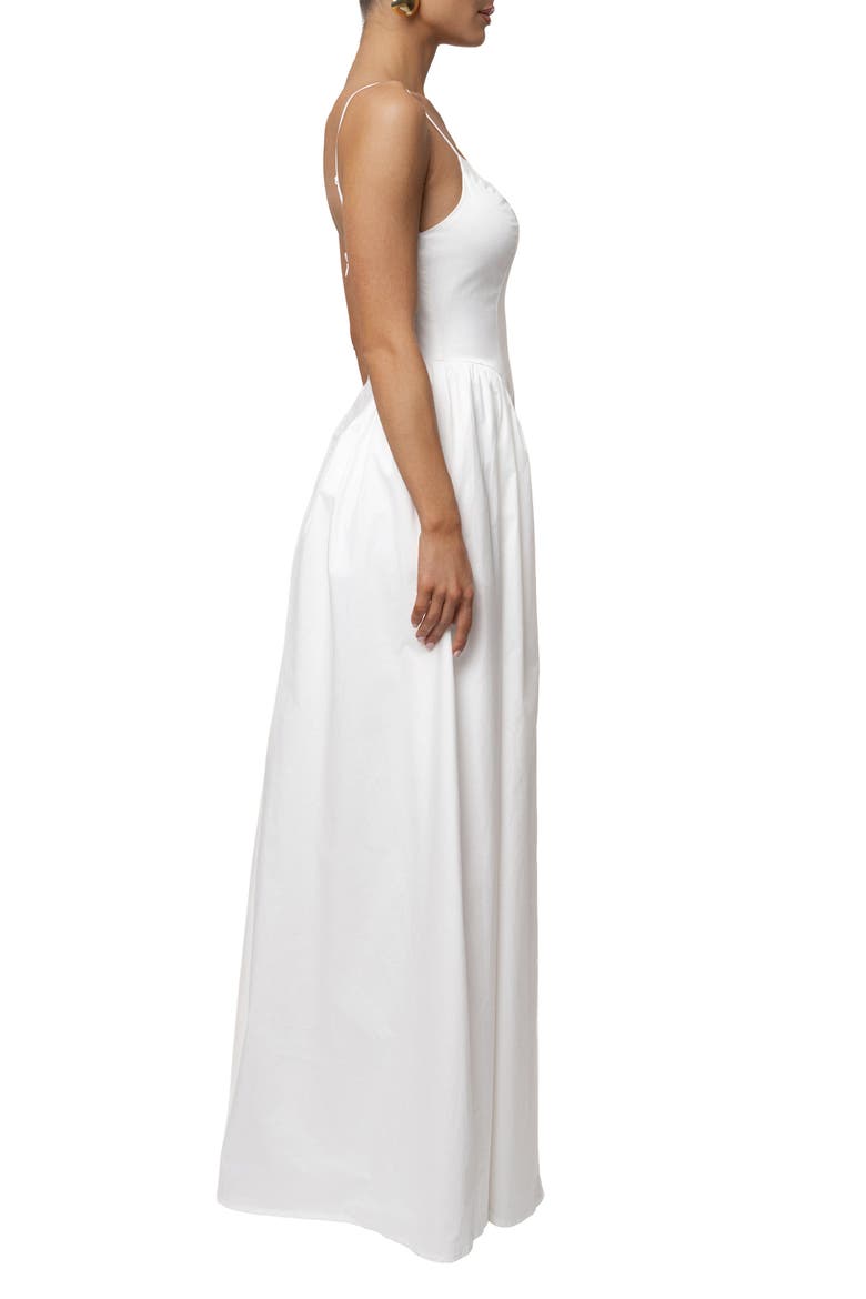 Sculpted Grace Maxi Dress, Alternate, color, White