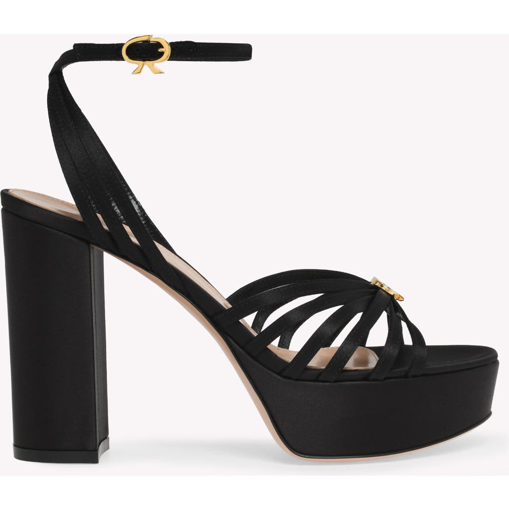 Gianvito Rossi Crepe Ankle-strap Platform Sandals