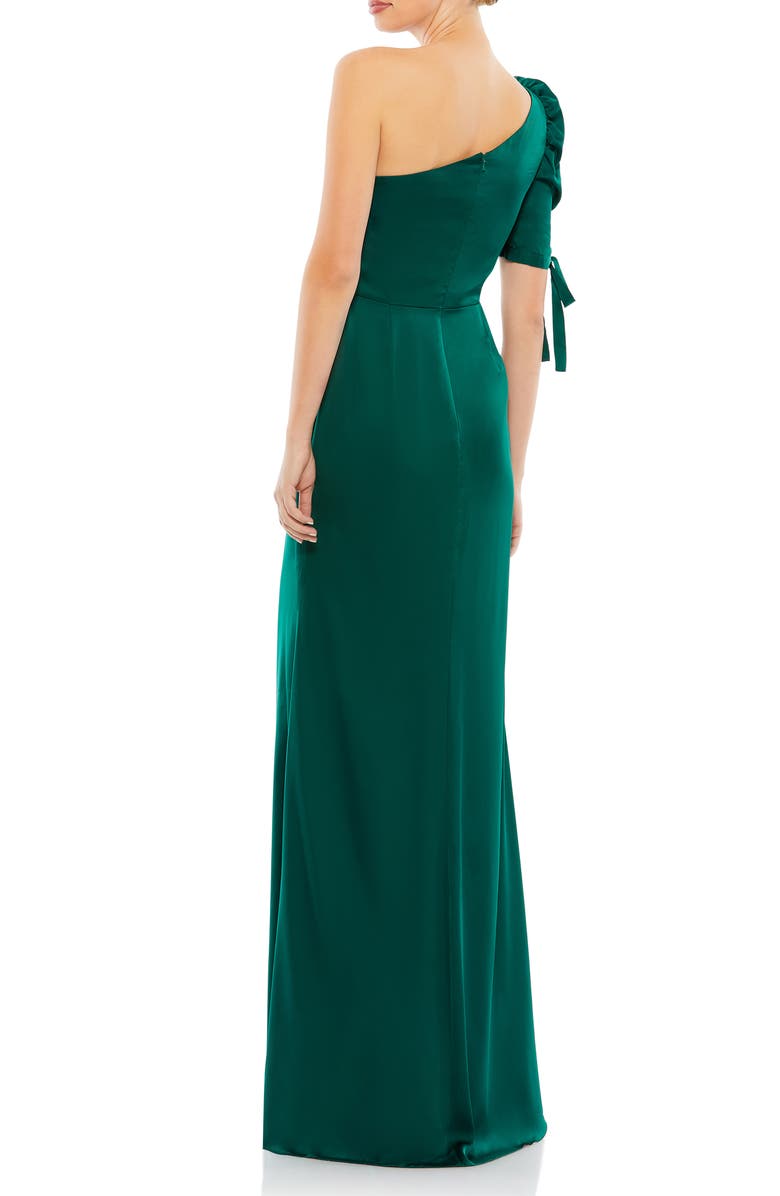 Mac Duggal One-Shoulder Trumpet Gown, Alternate, color, 