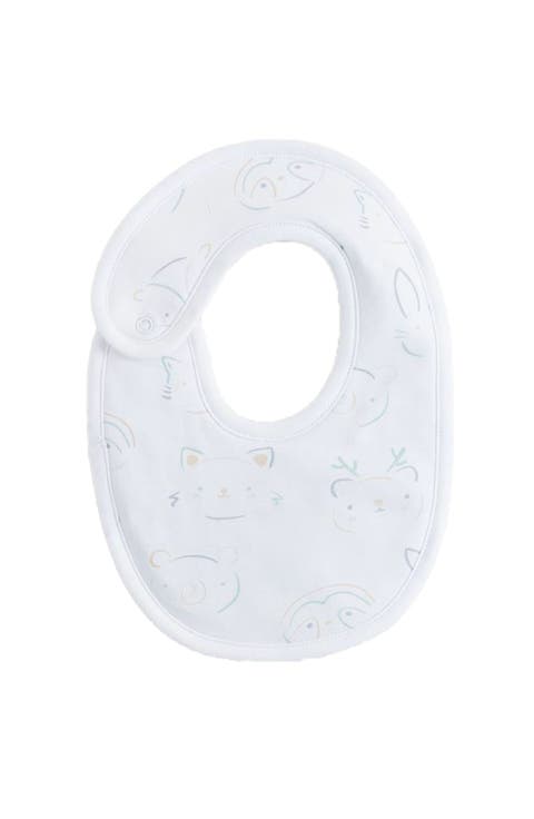 Premium Pima Cotton Grey Small Bib For Infant