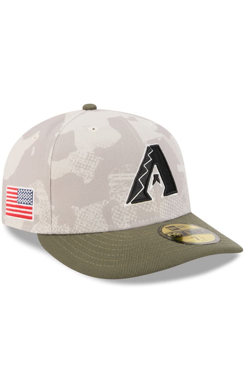 Men's New Era Light Beige/Olive Arizona Diamondbacks 2025 Armed Forces Day 59FIFTY Fitted Hat, Alternate, color, Light Beige